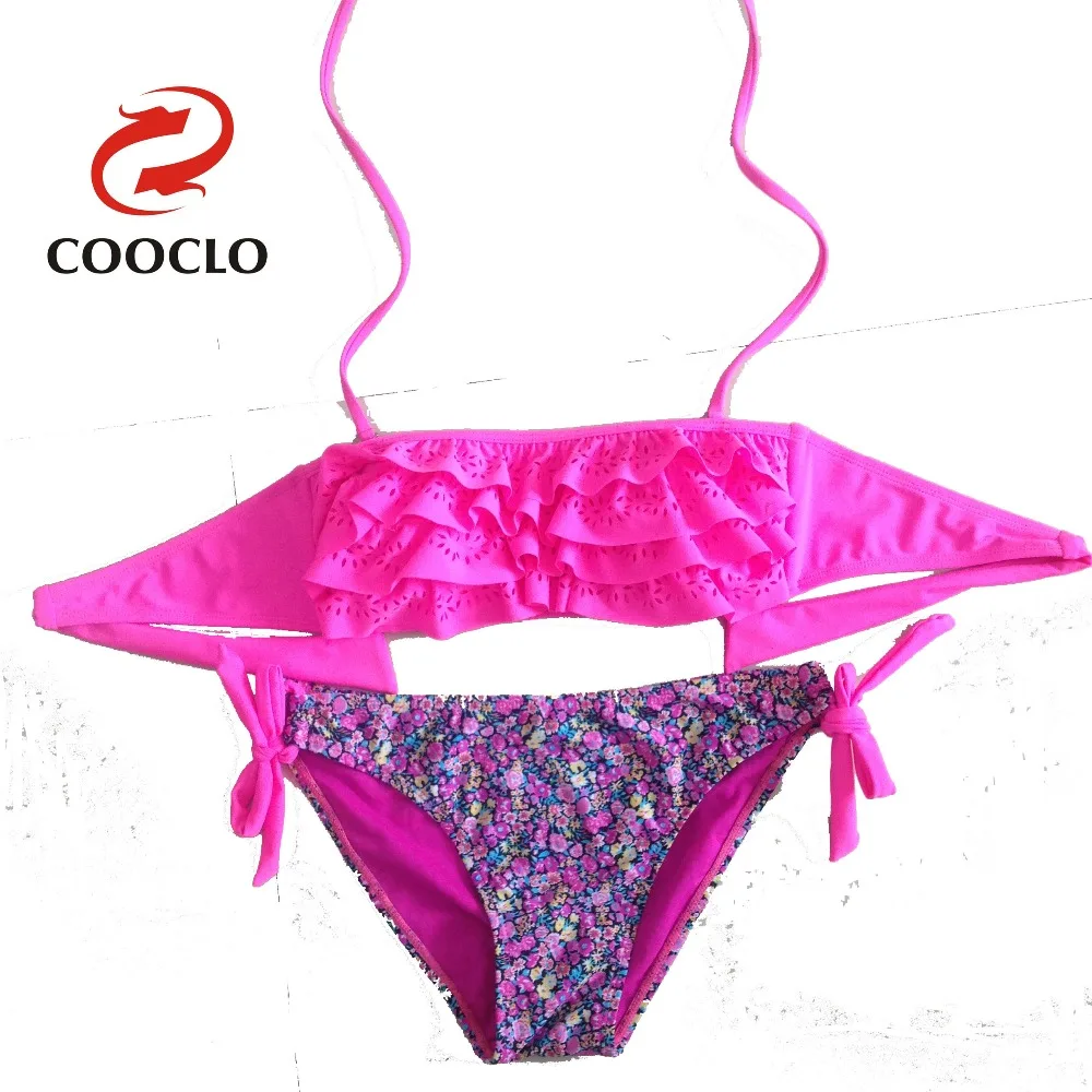 Summer sling bikini swimwear, lace layer bikini swimwear,floral bathing
