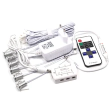 1 Вт* 6 шт./комплект мини 11Key пульт дистанционного управления Светодиодный Светильник Встраиваемые лампы AC100-240V очень маленький Dimmale+ вспышки Светодиодный точечный светильник