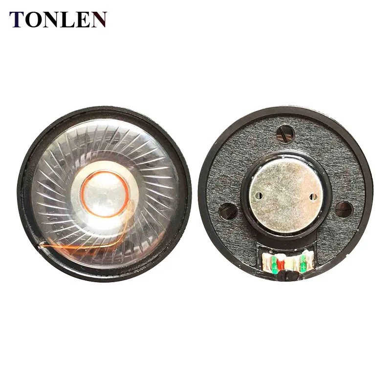 

TONLEN 2PCS 50mm 24ohm Headpnone Speaker Horn DIY Portable Mobile Computer Headset Speakers HiFi Full Range Earphone Horn
