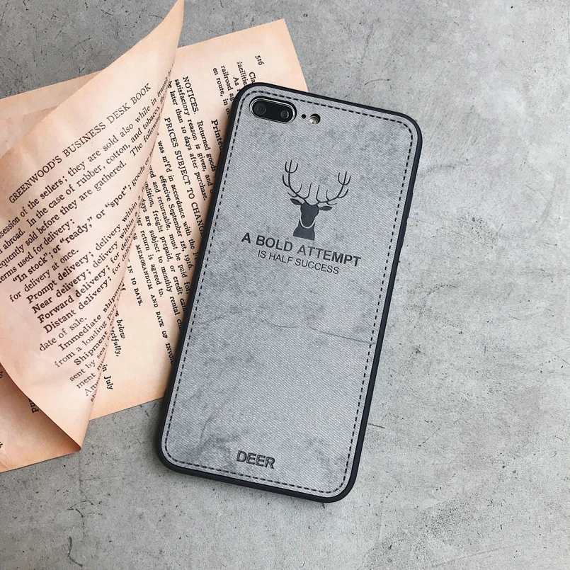 Роскошный женский чехол для iphone 7plus 8 plus x xr xs с оленем силиконовый iPhone 6 s Fundas Coque Capas