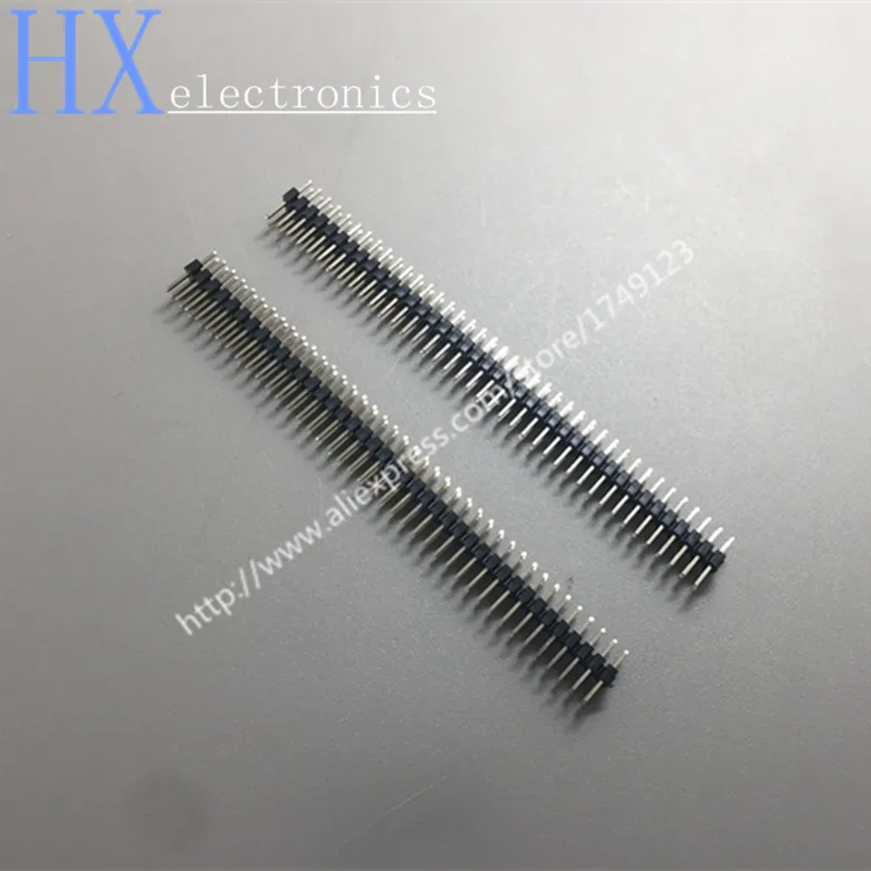 10 шт. позолоченный шаг 2 0 мм 2x40 Pin 80 двухрядный штыревой разъем прямой игольчатый
