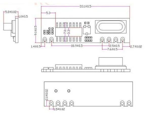 20 шт./лот низкое энергопотребление srx887 433 мГц супергетеродинного модуль беспроводного приемника с весны Телевизионные антенны