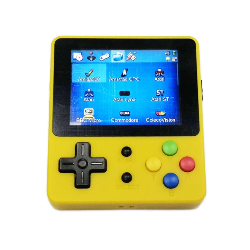 Portable Game Console 16G 2.6Inch Color Lcd For Ps1/Cps/Neogeo/Gba/Nes/Mdgbc/Gb/Atari Games Handheld Game Console Yellow