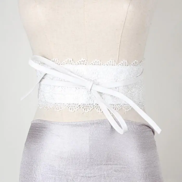Женский пояс из искусственной кожи с завязками вокруг пояса Obi Cinch Dress Belt-OPK