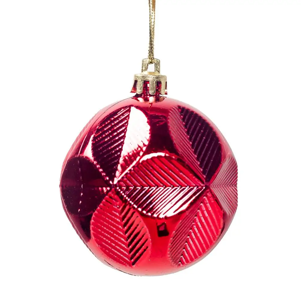 2.4" X 12pcs Christmas Balls Ornaments For Xmas Tree Shatterproof Christmas Tree Decorations Large Hanging PVC Ball