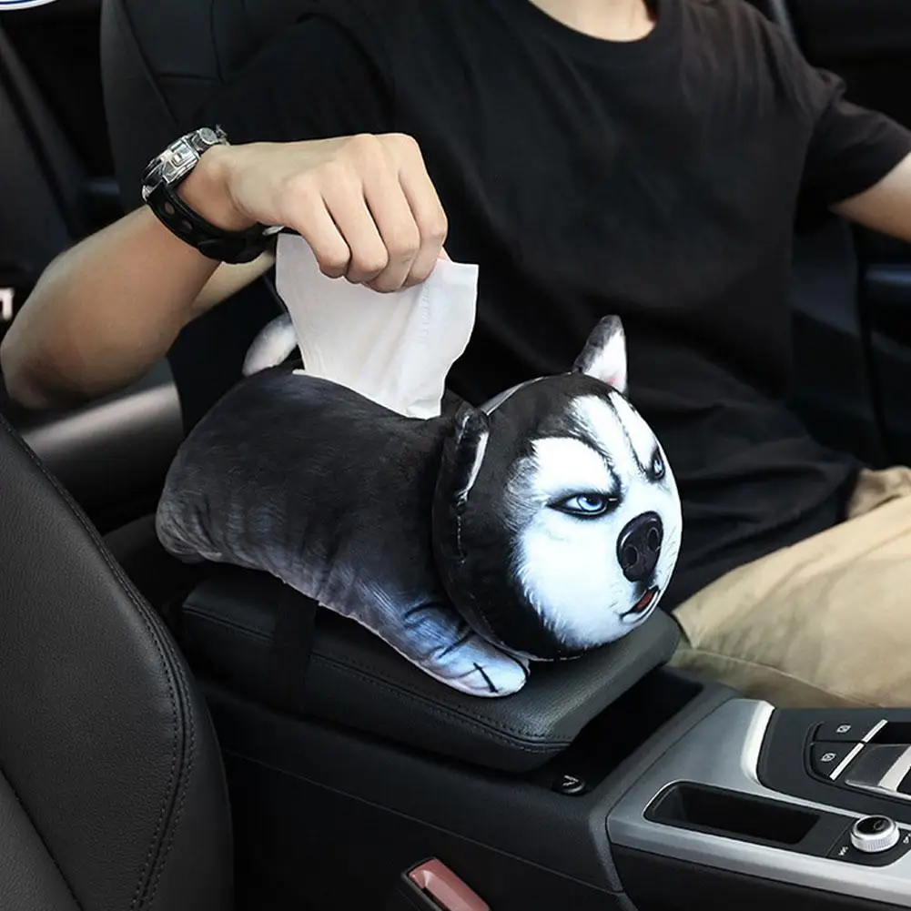 

New High Quality Universal Car Armrest Box Tissue Box Creative Cartoon Cute Tissue Box Car Interior Products Car Accessories