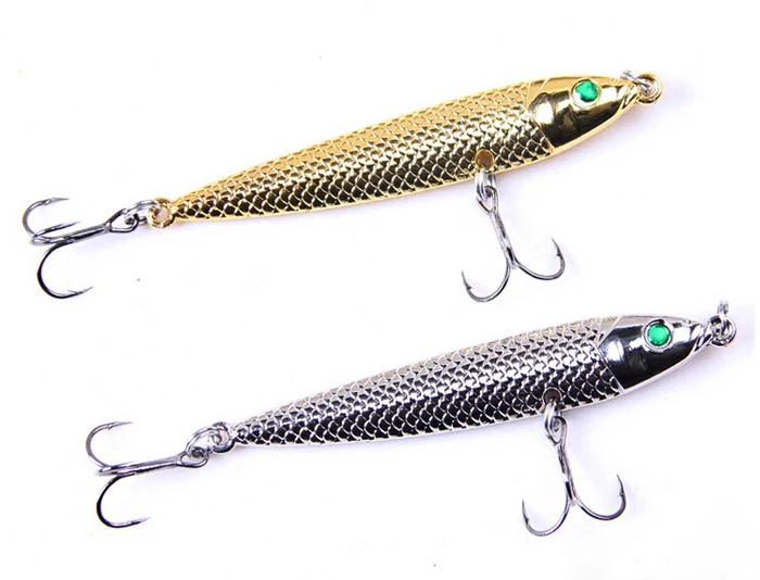 2 Pieces Sea Fishing Lure Metal Hard Bait 28g/8.5cm Spanish Mackerel