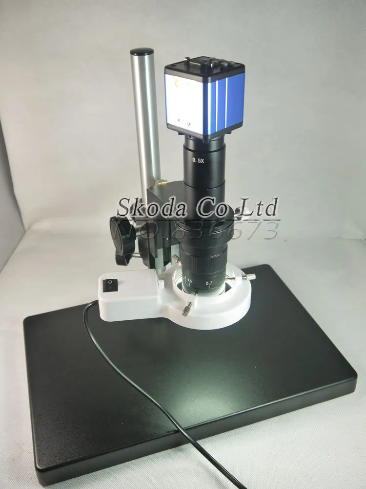 

Industrial Microscope Camera set VGA Microscope Camera + 10A Table Stand + 180X C-MOUNT Lens + 56 LED Light for phone repair