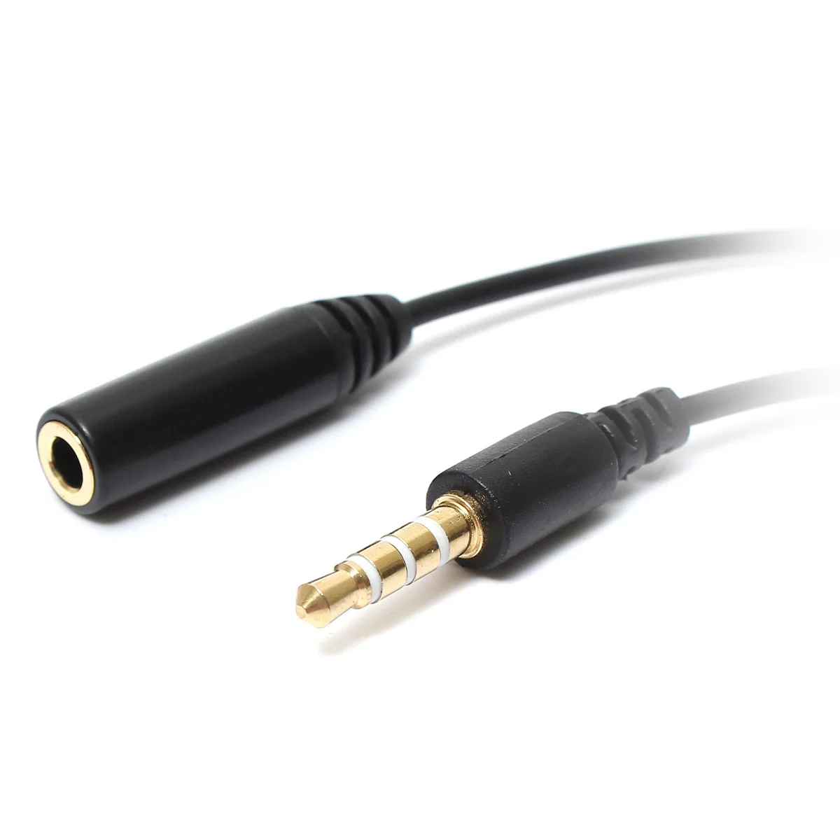 LEORY Car Audio Cable 4 Pole 3 Ring TRRS 3.5mm Male To TRRS Female Jack