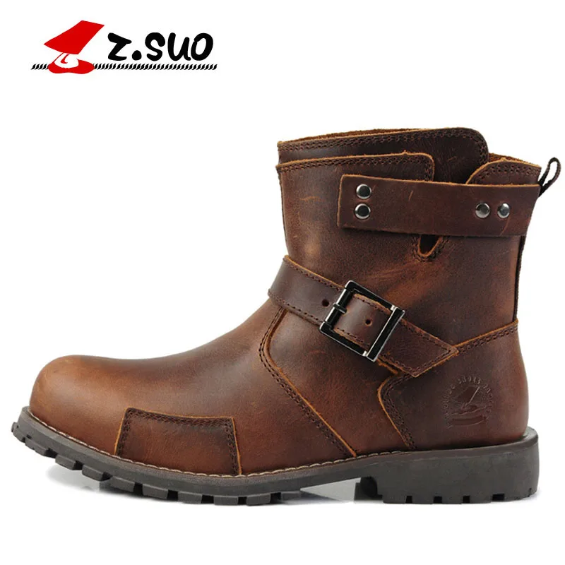 

New Men's Moto England Martin Boots Genuine Leather Men Motorcycle Boots Motorbike Motorcyclists Road moto shoes