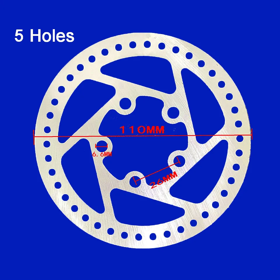 Заднее колесо дисковый тормозной диск для оригинального Mijia M365 xiaomi электрический скутер тормозной рычаг колодки скейтборд запасные части - Цвет: 5-holes-110mm