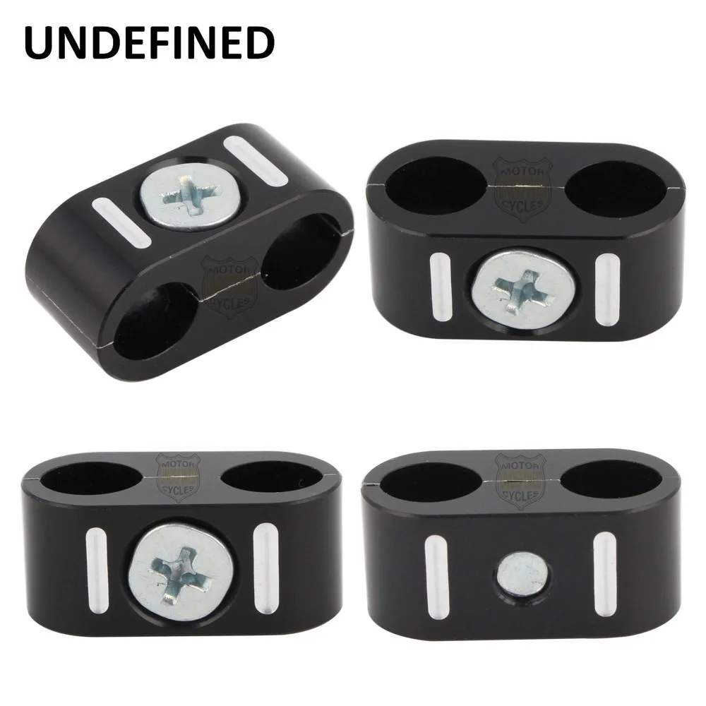 Motorcycle Brake Throttle Cable Clamp Clip Dual Separator For Harley