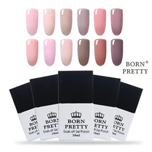 BORN PRETTY 10ml Nail Gel Nude Series Pink long Lasting Gel Polish UV Gel UV Builder Liquid DIY LED UV Nail Lacquer Gel Vernish