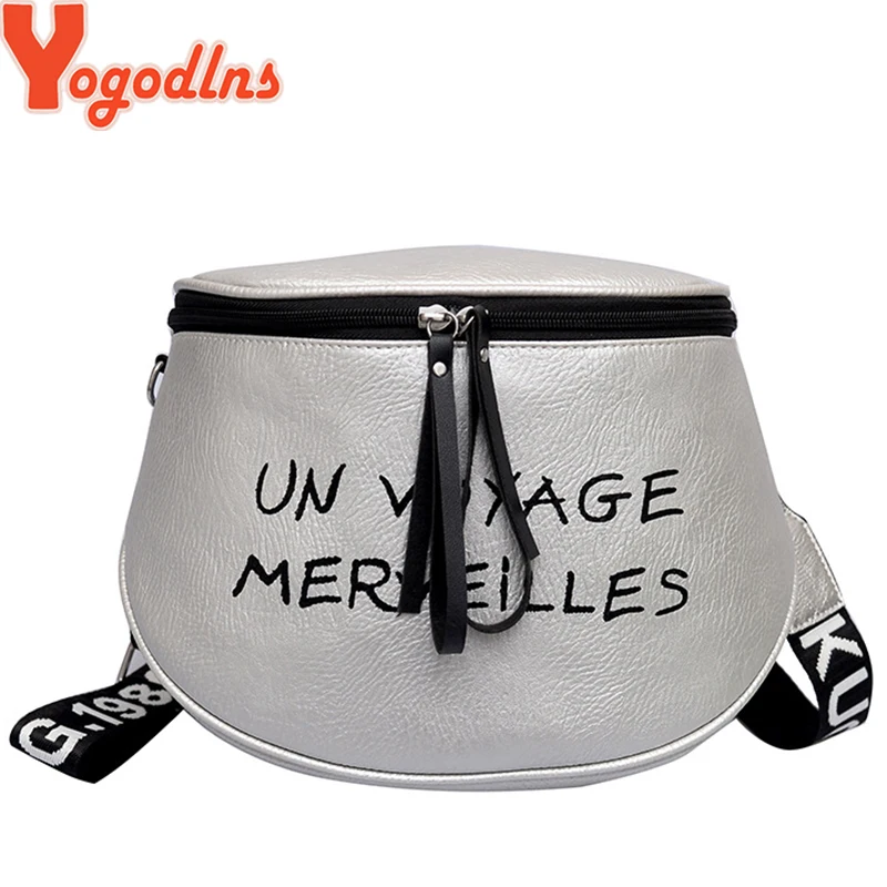 

Yogodlns Fashion Women PU Leather Chain Waist Pack Ladies Sling Shoulder Crossbody Chest Bags Teenager Belt Bag