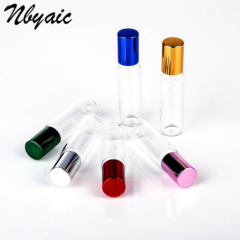 5 ml 10 ml multiple colors 6 bottles glass bottle essential oil empty perfume bottle glass ball can be filled with makeup tools 20pcs lot 5ml 10ml amber glass dropper bottle empty protable sample vial refillable essential oil jar makeup tools