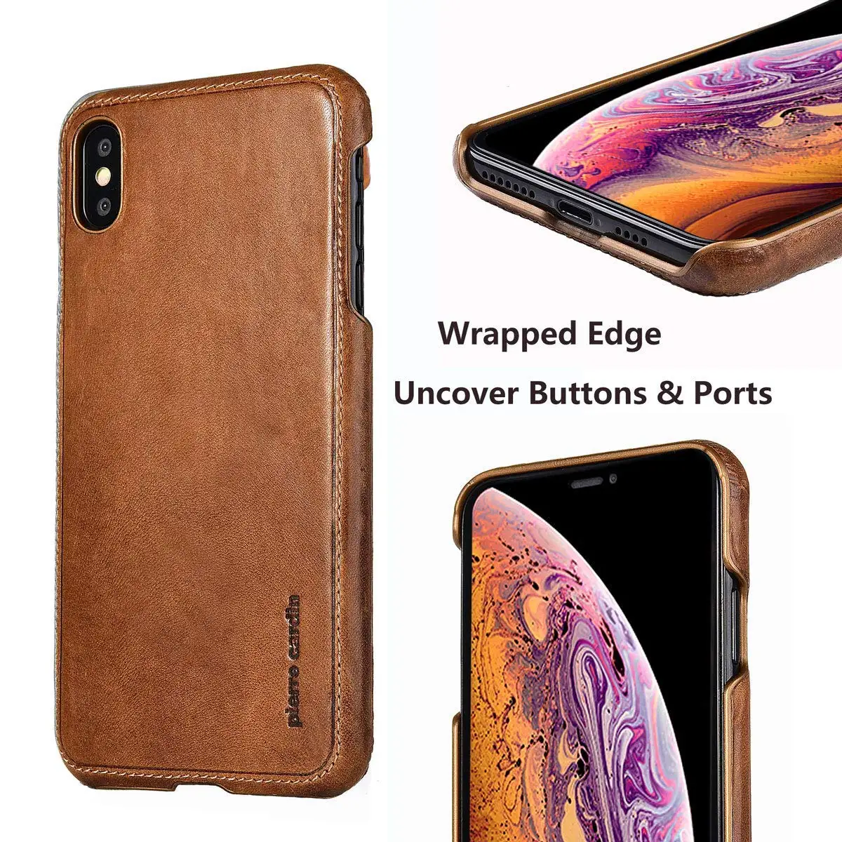 Чехол Pierre Cardin для iPhone XS Max XR модный роскошный чехол из натуральной яловой кожи