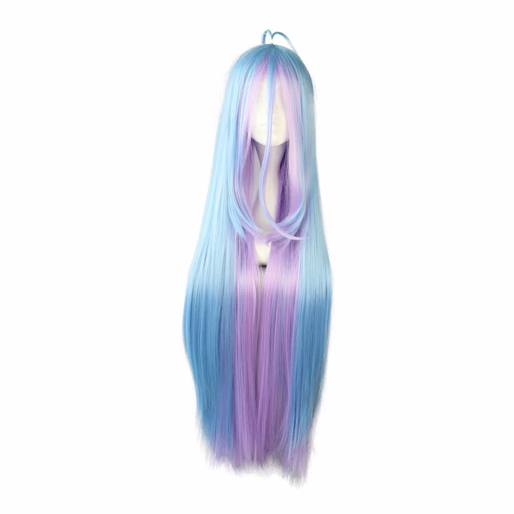

MCOSER Free Shipping Synthetic 105cm multi-color Long straight hair Cosplay Wig 100% High Temperature Fiber Hair WIG-558B