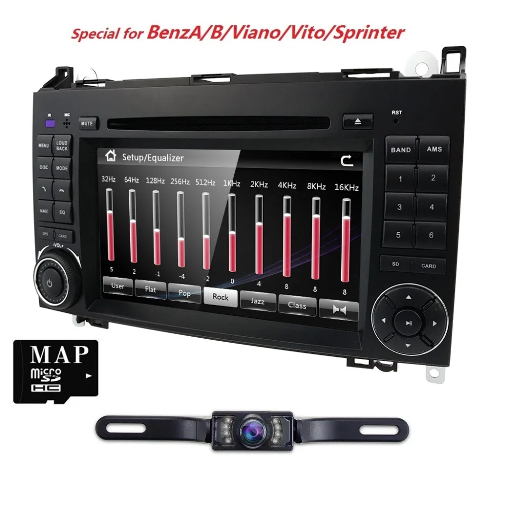 Perfect 7 Inch 2 din AutoRadio Car DVD Player For Mercedes/Benz/Sprinter/B200/B-class/Vito/Viano 2006-2014 W245/B170/W209/W169 GPS Navi 4