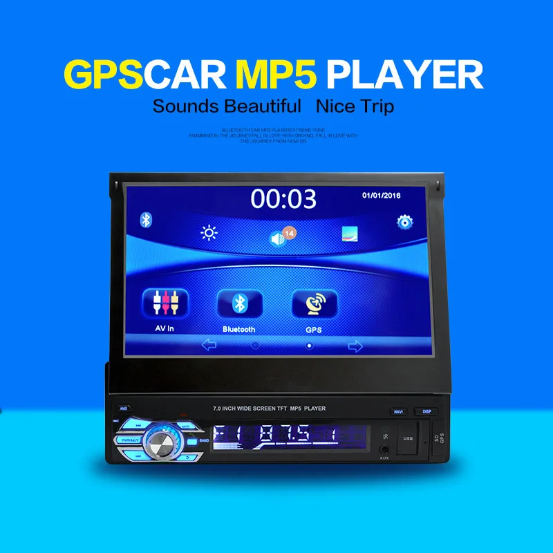 imágenes para 1 DIN 7 pulgadas de pantalla Táctil de Coches Stereo MP3 MP4 Mp5 GPS de Navegación/Bluetooth/USB/SD/Control remoto/FM radio/Cámara/Mapa Gratuito imágenes para 1 DIN 7 pulgadas de pantalla Táctil de Coches Stereo MP3 MP4 Mp5 GPS de Navegación/Bluetooth/USB/SD/Control remoto/FM radio/Cámara/Mapa Gratuito