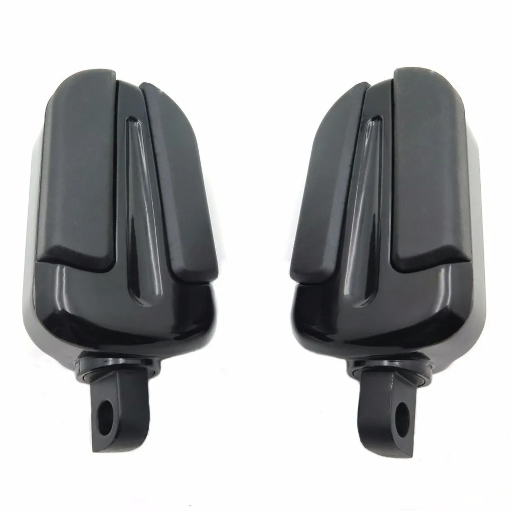 Aftermarket free shipping Foot Pegs For 1984-2017 Harley Wide Glide/ Fat Boy/ Switchback/ Road King FLHR/ V Rod Muscle VRSCF BK |