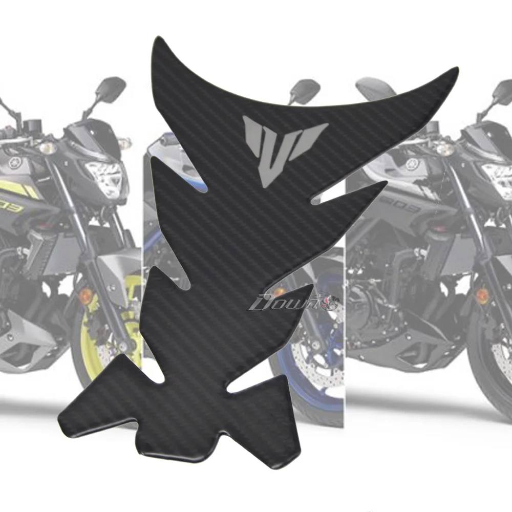 

Motorcycle Accessories Carbon Fiber Oil Fuel Gas Tank Pad Tankpad Decal Protector Sticker For Yamaha MT125 MT10 YZFR1 R3 R25 R6