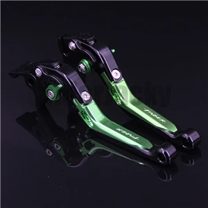 Для Yamaha FZS 600 FZS600 Fazer 1998-2003 1999 2000 2001 2002 красный+ черный ЧПУ Аксессуары для мотоциклов Регулируемый тормоз рычаг сцепления - Цвет: Green Black