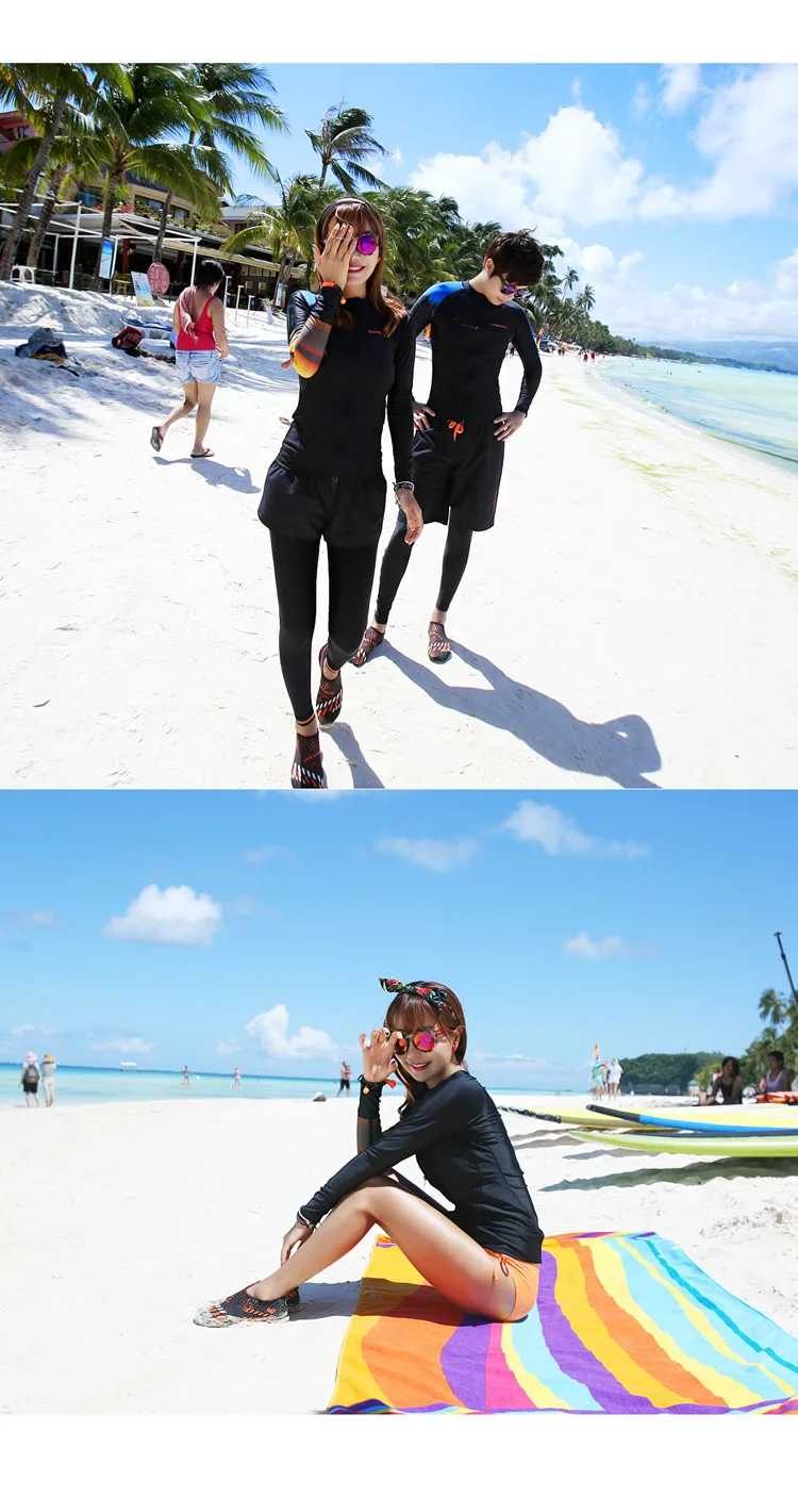 Рашгард женский купальник для серфинга размера плюс танкини для плавания женский купальник для серфинга Одежда для дайвинга корейский пляж