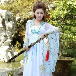 Высокое качество костюм Роскошные Для женщин Косплэй костюм Танцы одежда сказочной принцессы Костюм Танг Hanfu Королева Китайский древняя