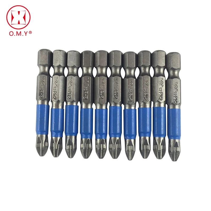 

10pcs 50mm PH2 Cross Head Screwdriver Set Anti Slip Magnetic Hexagonal Screwdriver Bits High Hardness Drill Bit Free Shipping