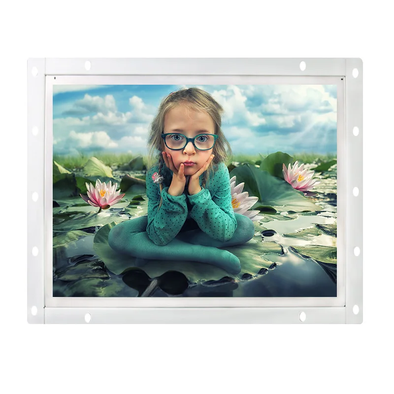 

vga hdmi av bnc interface 15 inch metal shell open frame industrial control and household use lcd monitor/display
