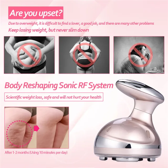 RF Cavitation Ultrasonic Slimming Massager LED Fat Burner Anti Cellulite Lipo Device Skin Tightening Weight Loss Beauty Machine