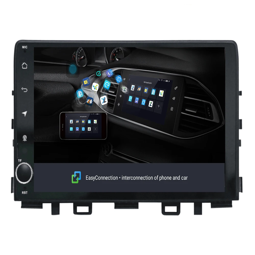 Perfect 4-core android 9.1 car radio gps multimedia for Kia Rio 2017/2018 2019 with wifi/obd/3g/phonelink/steering wheel contol/Camera 5