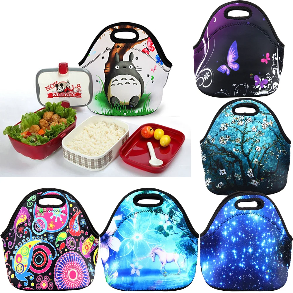 Beste Neopreen Lunch Lunchbox Lunch Tote Picknick Zakken Ge iuml;soleerde Koeler Reizen Organizer voor Vrouwen, volwassenen, Kids, meisjes, tiener Meisjes