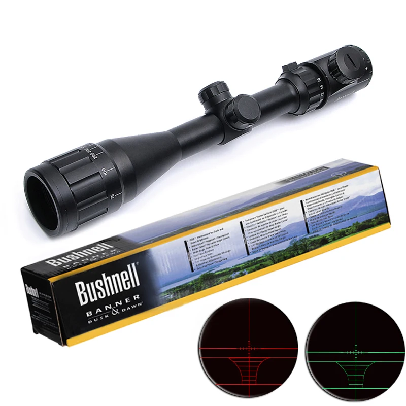 

4-16X40 AOE Optics Riflescope Red & Green Dot Verlichte Sight Rifle Scope Sniper Gear Voor Hunting Scope Airsoft Rifle