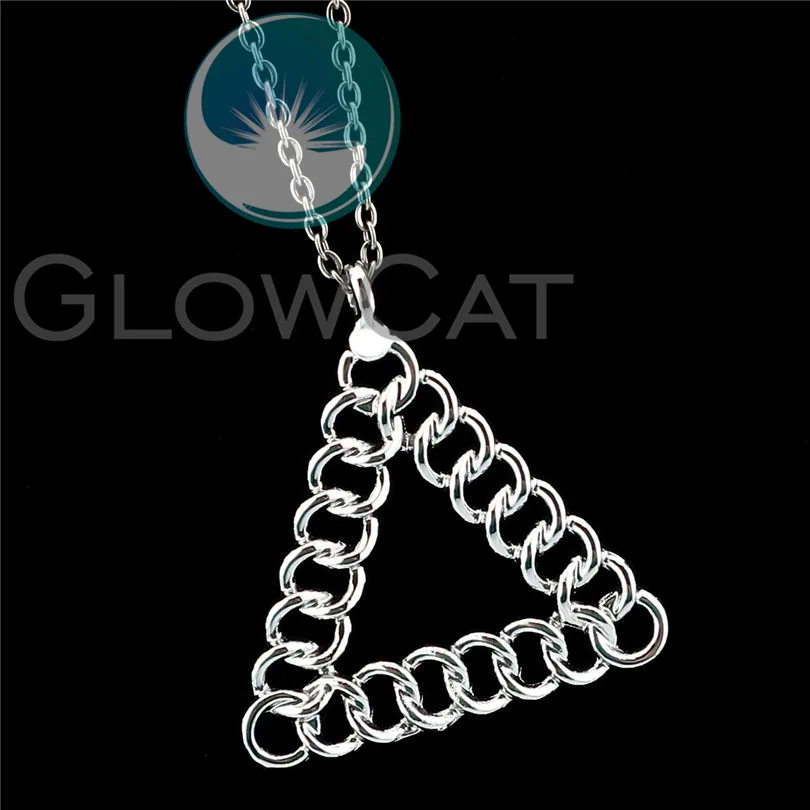 Simple Geometry Link Chains Necklaces Choker Chain Triangle Jewelry