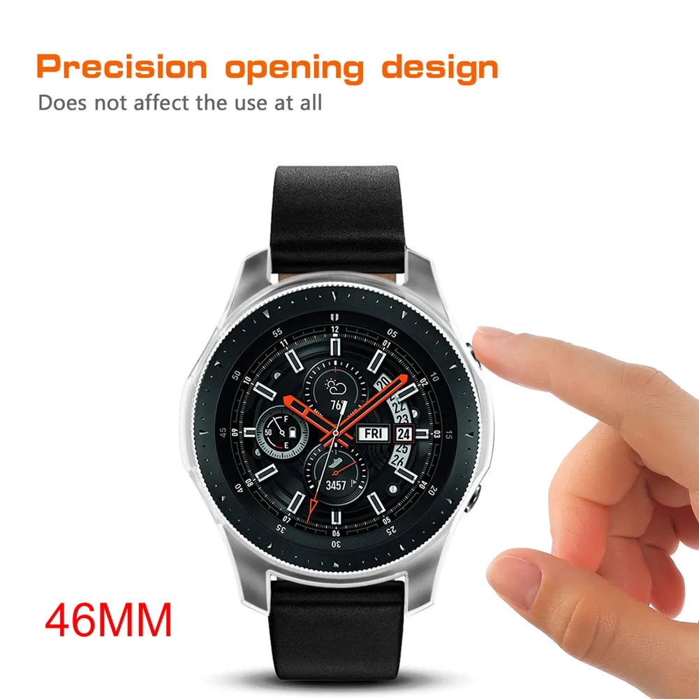 ТПУ силиконовый защитный чехол умных часов чехол для samsung Galaxy gear S3 Frontier R810 R800 часы 46 мм ультра тонкий защитный чехол