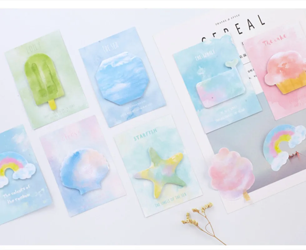 

Cute summer things sticky Memo pad paper notepad message note
