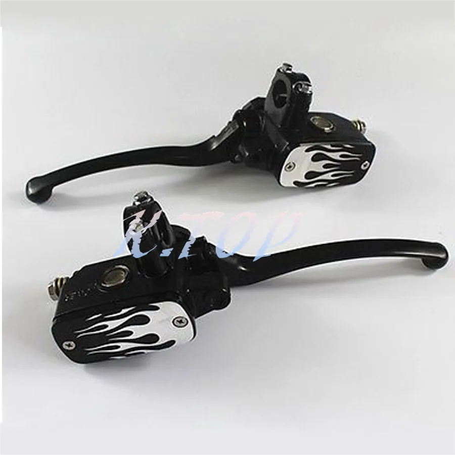 Black 1" Handlebar 25mm Handle Control Reservoir Brake Hydraulic Clutch