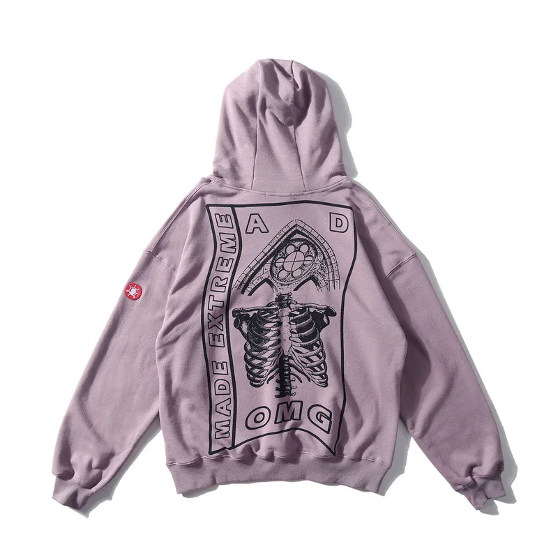 

Purple Hooded Hoodies Mens Black Graffiti Print Pullover Hoodie Man Women Hip Hop Skull Pullovers Urban Clothing L286