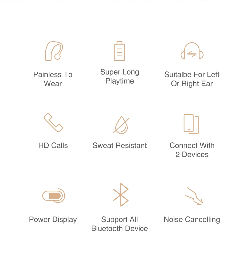 SANLEPUS Bluetooth наушники беспроводные наушники гарнитура вкладыши с HD микрофоном для телефона iPhone samsung xiaomi