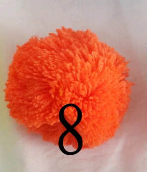 5 шт. помпонов 60 мм-2,4 дюймов шарик-помпон из пряжи 17 цветов помпоны ручной работы качественный материал для аксессуаров - Цвет: neon orange