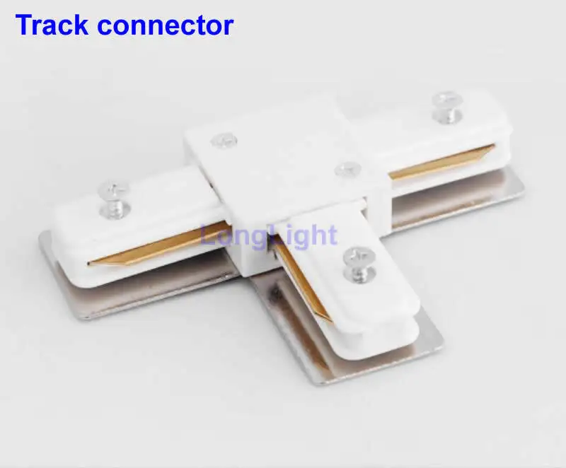 

"T" shape rail connector, LED track light rail connectors, Two-wires fixture