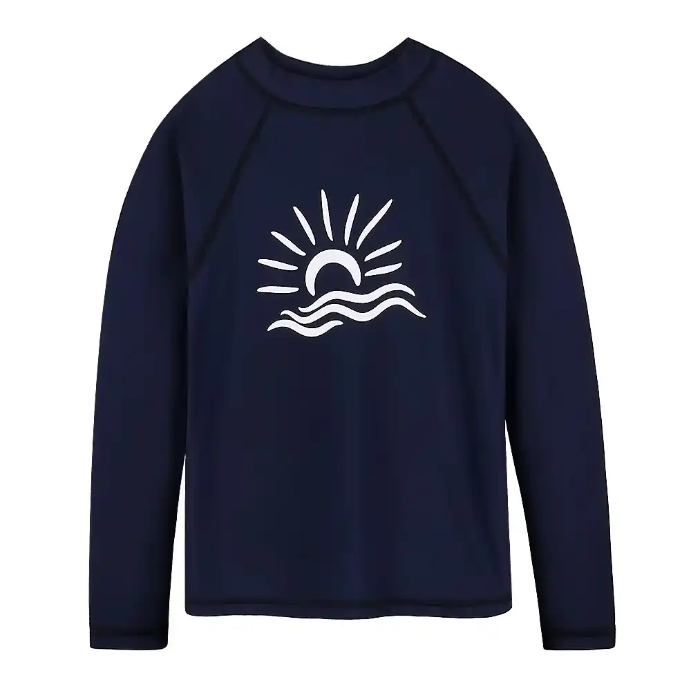 boys navy blue rash guard