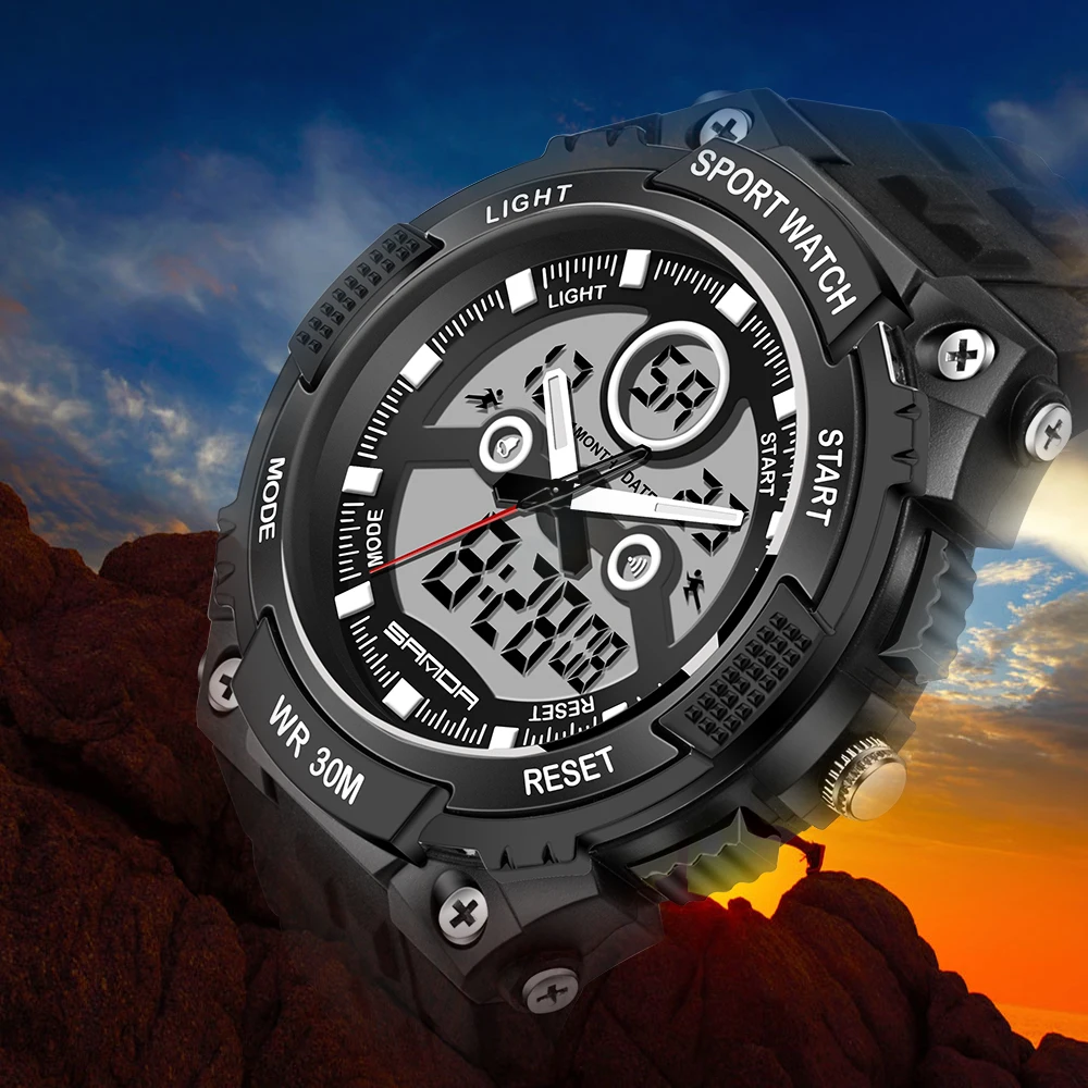 2016 New alike s shock Luxury Brand Men Military Sports Watches Digital LED G Quartz Wristwatches