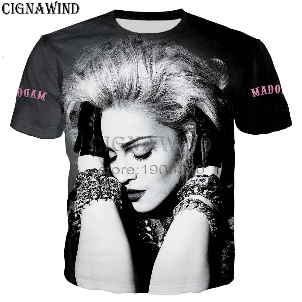 

New arrive popular star madonna hip hop style men women 3D print harajuku style t shirt /hoodies/ sweatshirts/vest/ summer tops