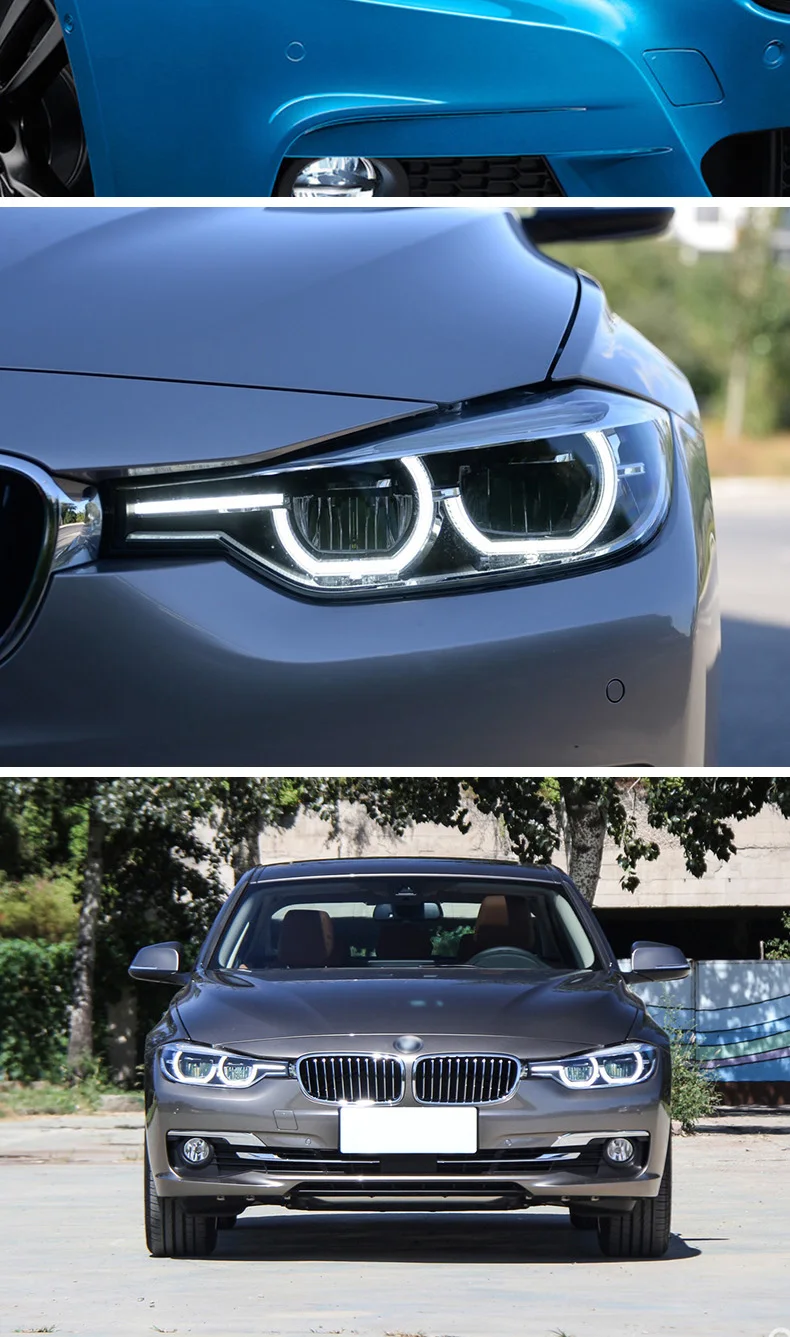 Автомобильный Стайлинг для BMW 316i 320i 328 335 фары 2013- F30 все светодиодный задний фонарь светодиодный Ангельские глазки фара в сборе