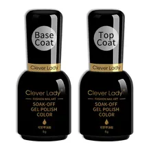 Clever Lady 8ml base and top coat long lasting primer peel off base gel bright top matte top tempered top gel reinforce gel Clever Lady 8ml base and top coat long lasting primer peel off base gel bright top matte top tempered top gel reinforce gel