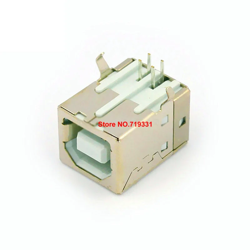 

90 Degree B Female Connector Bf Bending Foot Printer Interface Usb B Type Square Socket