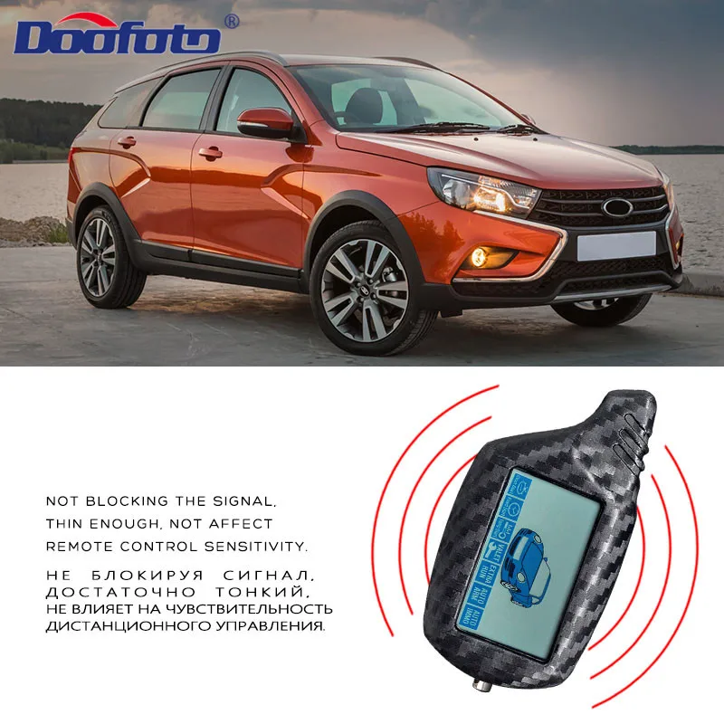 key case cover key case car key shell DOOFOTO Car Key Cover Shell Case For Starline B9 B91 B6 B61 A91 A61 C9 V7 Carbon Fiber Car Styling Key Case For