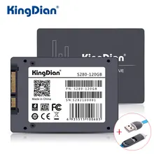 KingDian SSD 120 ГБ S280 3 года гарантии SATA3 2.5 дюймов жесткий диск 120 ГБ HD HDD напрямую с фабрики гарантия качества